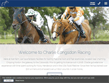 Tablet Screenshot of charlielongsdonracing.com